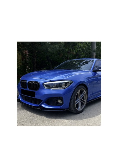 Bmw 1 Serisi F20 F21 2015-2019 M Paket Ön Lip Piano Black Ön Tampon Eki