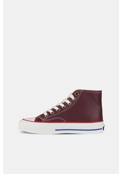 Vicco Monno Basic Unisex Genç Bordo Sneaker Bordo