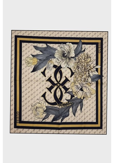 Guess Square 90 X 90 Cm İpek Eşarp Aw5729sıl90 Kadın Eşarp Aw5729 Sıl90 Off Ekru