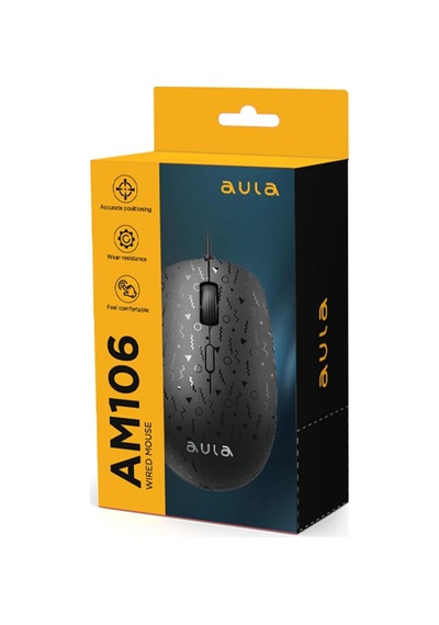 Am106 1000-1600-2000 Dpı Usb Kablolu Optik Mouse, Siyah