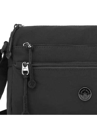 Smart Bags Mikro Poly Kumaş Postacı Kadın Çantası 1006 Siyah