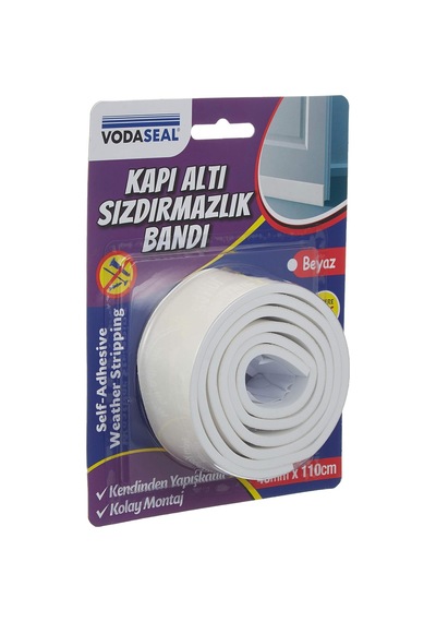 Kapı Altı Sızdırmazlık Bandı 40mmx110cm, Beyaz 0.05 M