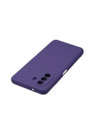 Huawei Nova Y70 Kılıf Nano İçi Kadife Silikon - Mor Düz Renkli