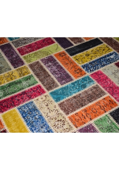 Patchwork El Dokuma Anadolu Halısı – Spring (426137972)