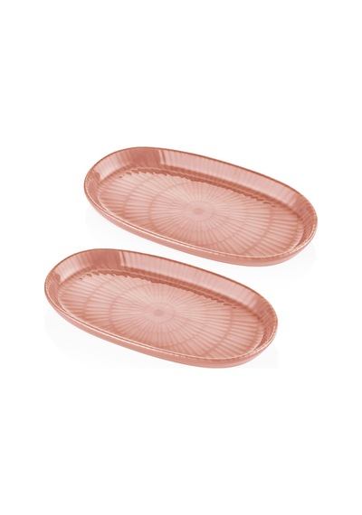 The Mia Noon Oval Servis 2li Somon 26 Cm