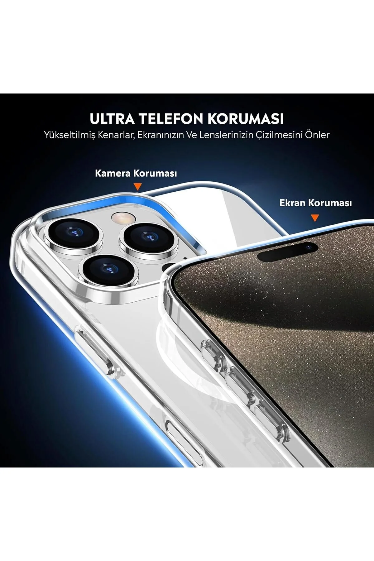 İphone 17 Pro Max Şeffaf Magsafe Uyumlu Kılıf Darbeye Dayanıklı Şeffaf Telefon Kılıfı Kamera Koruyucu İnce Ve Şık Tasarım Seffaf