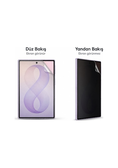 Samsung Galaxy Z Fold 8 Uyumlu Parmak İzi Bırakmaz Hayalet Mat Ekran Koruyucu Nano Jelatin