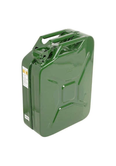 Gelg Askeri Tip Metal Benzin Yakıt Bidonu 20 L