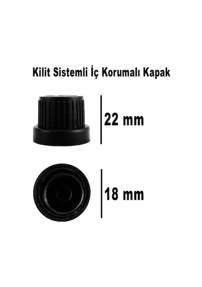 12 Adet Şeffaf Cam Shot Şişesi Sızdırmaz Siyah Kilit Kapaklı Koku Süs Çok Amaçlı Şişe 50ml