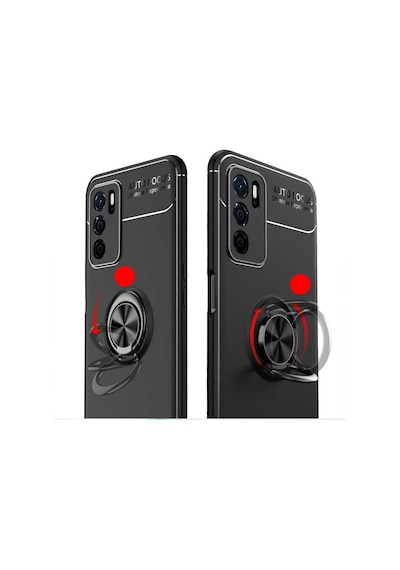 Oppo A16 Kilif Lens Yüzüklü Miknatisli Soft Premium Silikon Kapak 474337161