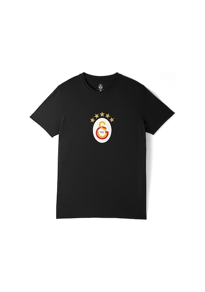 Galatasaray Lisanslı 5 Yıldız Büyük Logolu Siyah T-shirt Aslan Ahşap Kutulu E251402