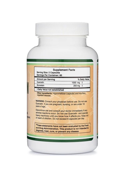 Quercetin With Bromelain 1200 Mg 120 Capsul