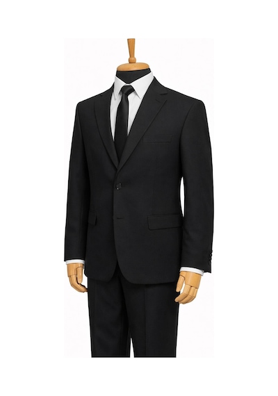 Dekosan Erkek Regular Fit Baba Takım Elbise - 7555 Siyah