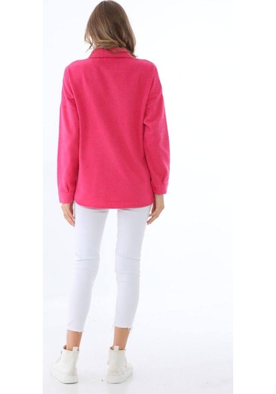 Polologin Butik Fuşya Pembe Kışlık Oduncu Gömlek Pembe