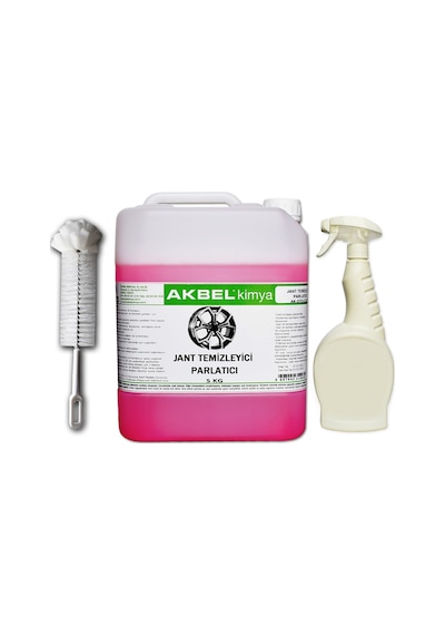 Akbel Jant Temizleme Sıvısı 5 Kg Uygulama Spreyi Fırçası Akbel Jant Temizleme Sıvısı 5 Kg Uygulama Spreyi Fırçası