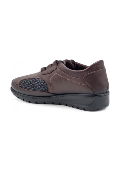 Voyager 8585 Kadın Hakiki Deri Comfort Ayakkabı Kahverengi