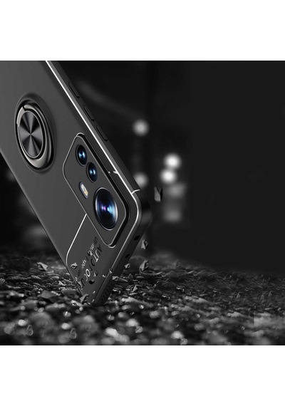 Xiaomi Mi 12 Kılıf Zore Ravel Yüzüklü Silikon Kılıf