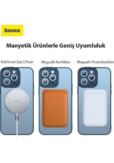Baseus Apple Uyumlu iPhone 14 Pro Kamera Korumali Magsafe Kilif Ve Ful Kaplama 566135202