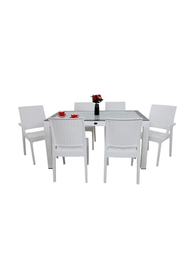 Depootoptan Mandella Elit Rattan 90 x 150 CM 2 Elit Koltuk 4 Elit Sandalye Camlı M (533390009) Depootoptan Mandella Elit Rattan 90 x 150 CM 2 Elit Koltuk 4 Elit Sandalye Camlı M (533390009)