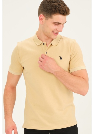 T8561 Dewberry Erkek Tshırt-bej Bej