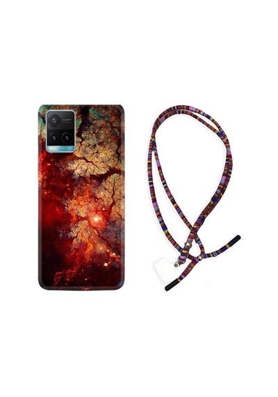 Vivo Y33S Kılıf Rasta Boyun Askılı Yeryüzü 1764