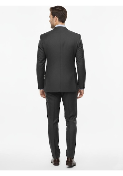Presto Erkek Slimfit Çizgili Yün Takım Elbise 6 Drop Lacivert 2127-200 Lacivert