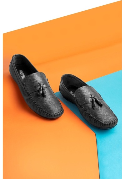 Noble Hakiki Deri Erkek Günlük Ayakkabı, Rok Loafer Ayakkabı