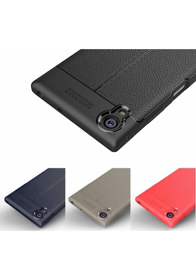 Sony Xperia Xa1 Plus Kılıf Deri Tarzı Niss Silikon Case