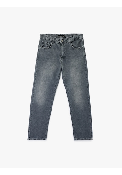 Koton Normal Bel Vintage Straight Fit Jean Pantolon İndigo Stone 6wam40186nd İndigo - Taş Koton Normal Bel Vintage Straight Fit Jean Pantolon İndigo Stone 6wam40186nd İndigo - Taş