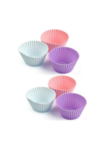 Silikon Kek Kalıbı Muffin 6lı 29931s Silikon Altın Diğer