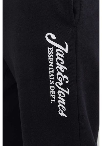 Jack & Jones Jpstgordon Beau Sweat Pan Siyah Erkek Eşofman Altı Siyah