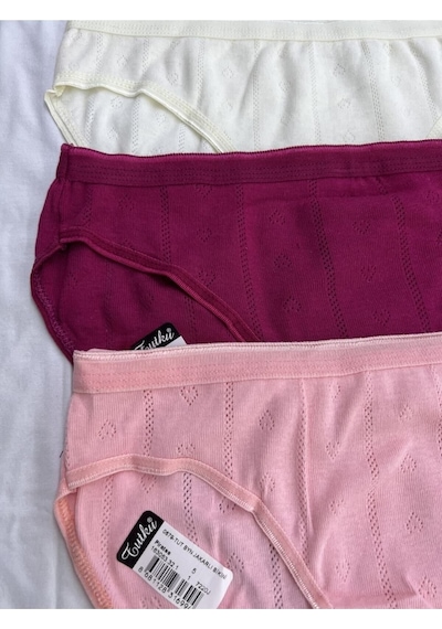 Kadın Bikini Jakarlı 6'lı Set Çok Renkli Külot 001