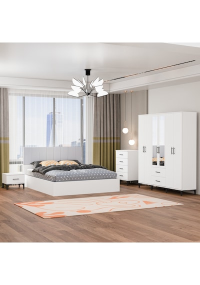 Garaj Home Doğa Yatak Odası Takımı-bayaz