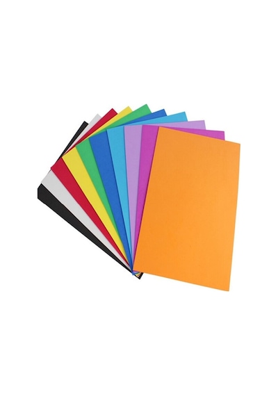 10 Lu 50x70cm Karışık Renk Fon Kartonu Rulo 10adet
