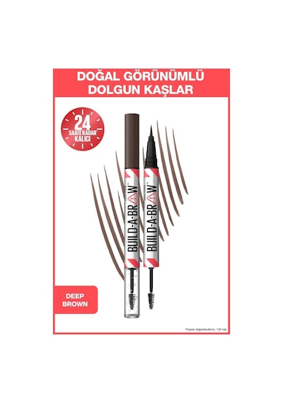 Maybelline New York Build A Brow 2in1 Kaş Kalemi Ve Jeli Deep Brown