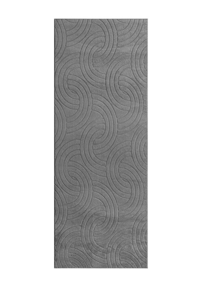Plato Halı Opqo Oymalı Premium Oturma Odası, Salon, Antre, Yıkanabilir Polyester Kaymaz Taban Gri Halı