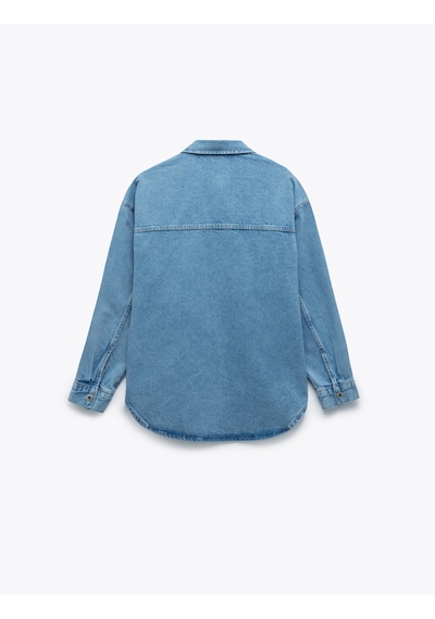 Koton Taş Detaylı Uzun Kollu Relax Fit Pamuklu Denim Ceket Bleach 5sal50005md Açık Mavi Koton Taş Detaylı Uzun Kollu Relax Fit Pamuklu Denim Ceket Bleach 5sal50005md Açık Mavi