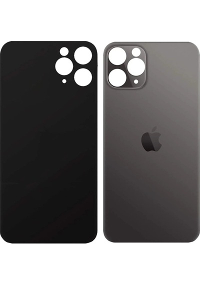 Apple Uyumlu iPhone 11 Pro Max Arka Pil Kapağı Uzay Grisi Siyah