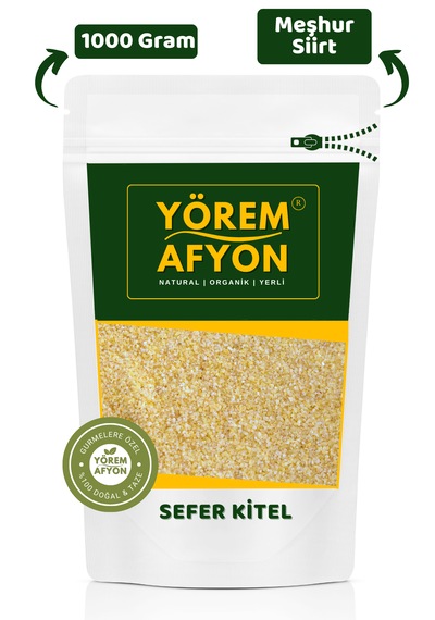 Yörem Afyon Meşhur Siirt Mutfakların Altın Tohumu Anadolu Kadınlarının Gizli Lezzeti Hakiki Sefer Kitel 1000gr