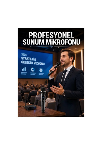 Çift Mikrofon Seti Profesyonel Ses Performansı Renkli Renkli
