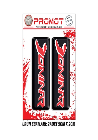 Damla Logo Dominar Ön Maşa Kabartmalı 2'li Sticker 2 Nötr
