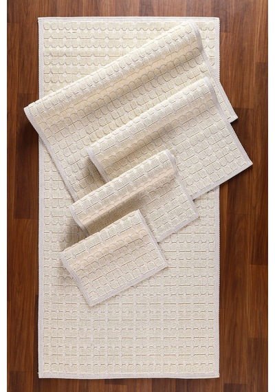 Koton Bukle Kilim Lateks Taban 50x80/60x100/80x120/80x150/120x180/160x240-1060 Krem