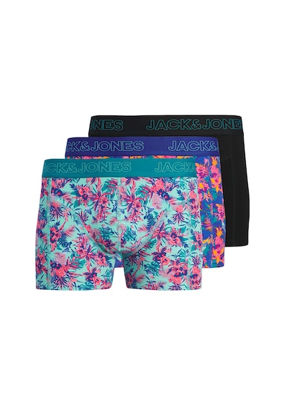 Jack & Jones Exotic Leaves Erkek 3'lü Boxer 12291162-plb Çok Renkli