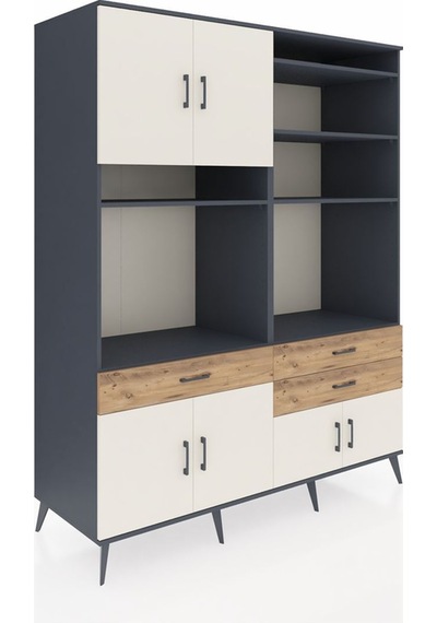 Kronos Gardrop 10 Raflı 3 Çekmeceli 8 Kapaklı 176x59x221 Antrasit-aytaşı/çam Aytaşı/çam Kronos Gardrop 10 Raflı 3 Çekmeceli 8 Kapaklı 176x59x221 Antrasit-aytaşı/çam Aytaşı/çam