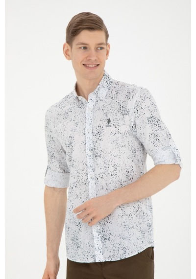U.s. Polo Assn. Erkek Siyah Gömlek Desenli 50283711-vr046 Siyah U.s. Polo Assn. Erkek Siyah Gömlek Desenli 50283711-vr046 Siyah