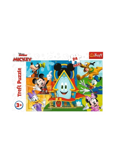 Puzzle Trefl 24 Maxi Mickey Mouse Casa Prietenilor Amuzanti
