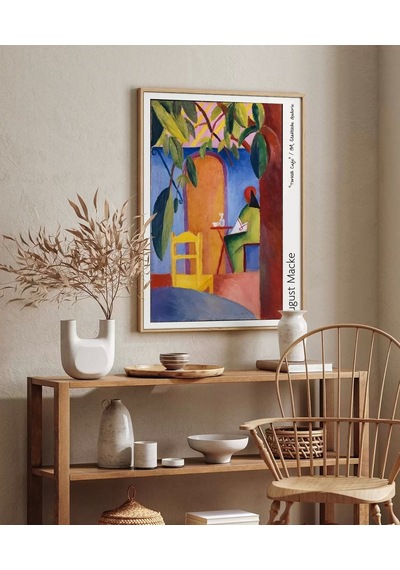 Çerçevesiz Poster August Macke Türk Kafesi