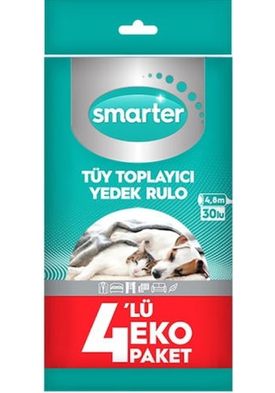 Smarter Tüy Toplayıcı 4'lü Yedek Temizlik Rulosu