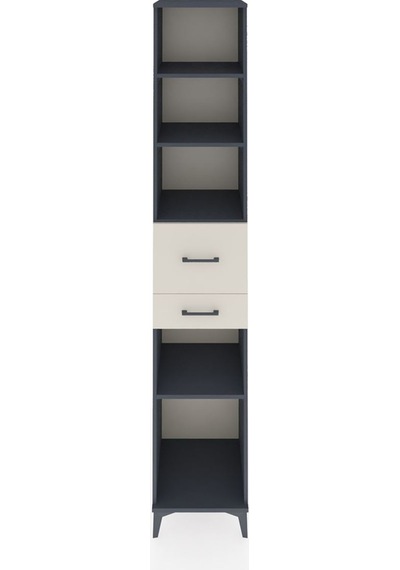 Hyperion Dolap 4 Raflı 2 Çekmeceli 44x44x243 Antrasit-aytaşı Antrasit