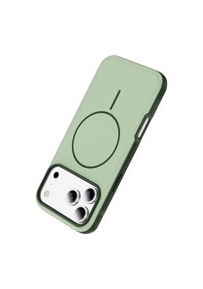 Vendas Apple iPhone 17 Pro Uyumlu Joko Neksa M-safe Kapak + Privacy Cam Ekran Koruyucu Yeşil